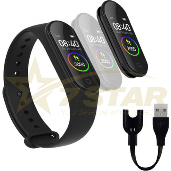 Ceas Fitness Smart Watch 7S-M4 , HR, Notificari, Apeluri, SMS, Pedometru, Bluetooth, Aplicatii, Facebook, Vibratii, Rezistenta la Apa [5]