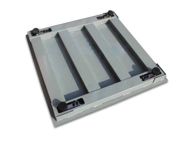 Cantar electronic platforma 3000 kg ( 3 tone ), tabla groasa striata 5mm, 120 x 120cm ( 1.2m x 1.2m ), 4 celule de cantarire, autonomie acumulator 10 ore [5]