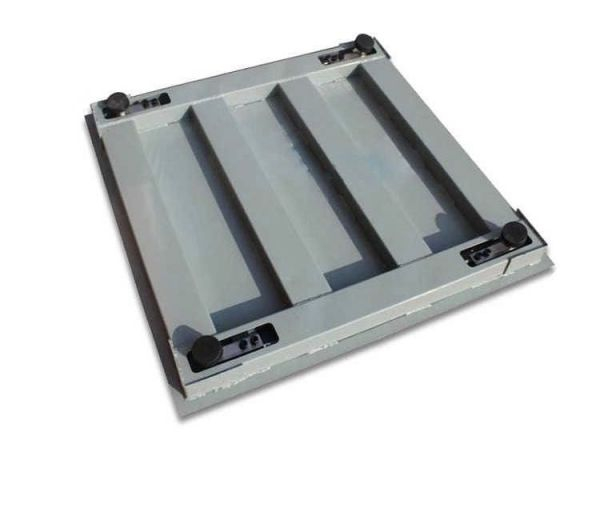Cantar electronic platforma 3000 kg ( 3 tone ), tabla groasa striata 5mm, 150 x 150cm ( 1.5m x 1.5m ), 4 celule de cantarire, autonomie acumulator 10 ore [4]