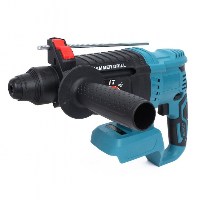 Ciocan rotopercutor profesional 7STAR ®, 1500 W, 3.2J, 1000rpm, 2 acumulatori 88V 8.0 Ah, 3 moduri de functionare, brushless, design modern, autonomie mare, accesorii incluse, valiza transport, Albast [5]