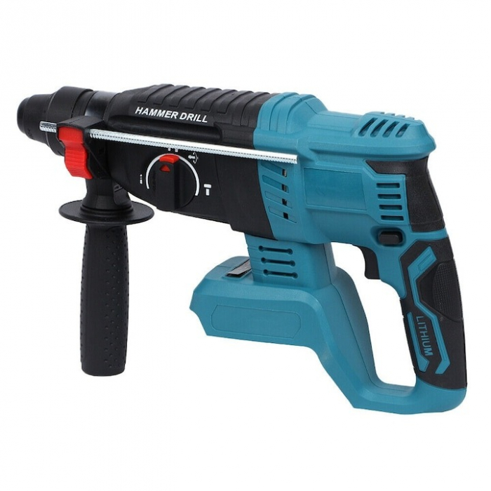 Ciocan rotopercutor profesional 7STAR ®, 1500 W, 3.2J, 1000rpm, 2 acumulatori 88V 8.0 Ah, 3 moduri de functionare, brushless, design modern, autonomie mare, accesorii incluse, valiza transport, Albast [2]