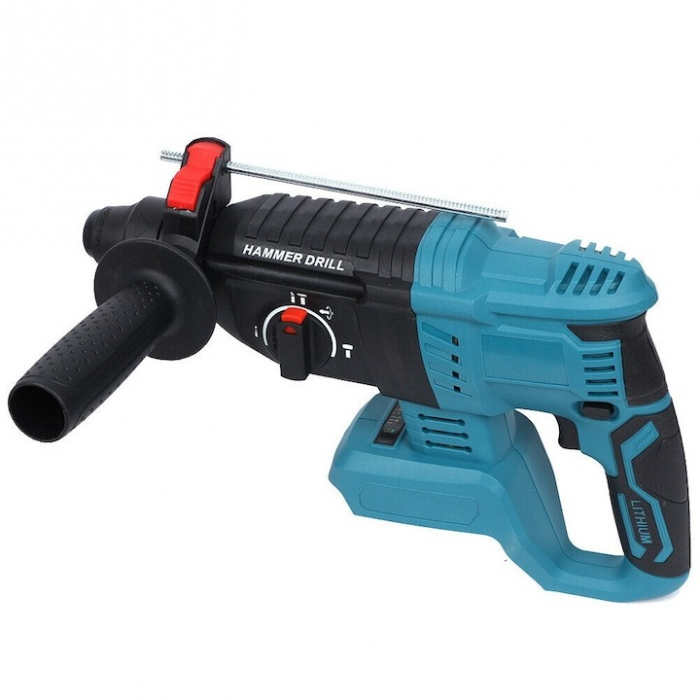 Ciocan rotopercutor profesional 7STAR ®, 1500 W, 3.2J, 1000rpm, 2 acumulatori 88V 8.0 Ah, 3 moduri de functionare, brushless, design modern, autonomie mare, accesorii incluse, valiza transport, Albast [4]