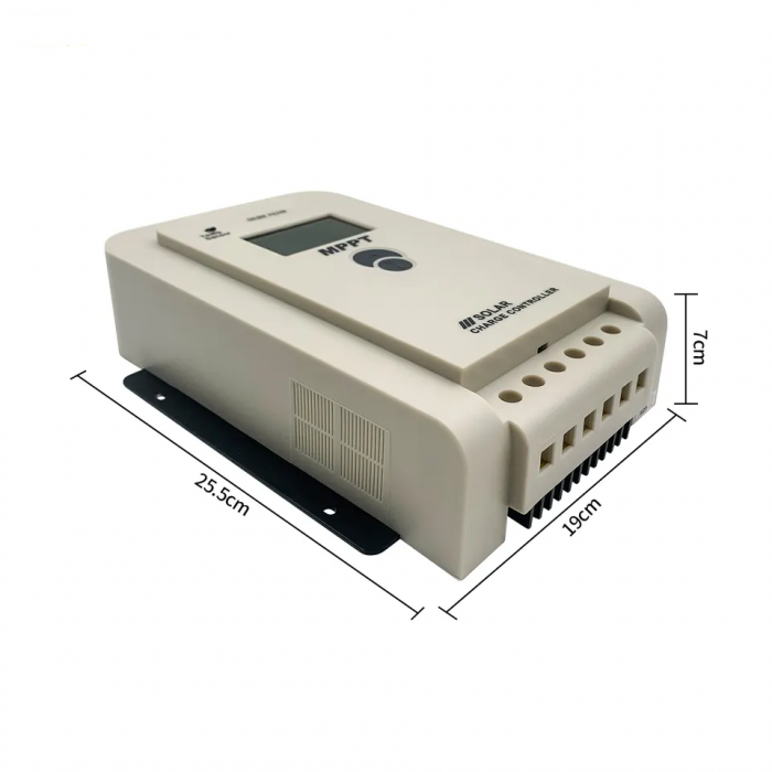 Controler/Regulator solar 60A 7STAR ® functie MPPT, 12/24V, cu afisaj LCD, protectie la polaritate inversata, protectie la supratensiune a bateriei [10]