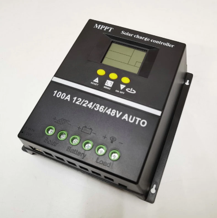 Controler solar MPPT, 12V/24V/36V/48V, 100A, multifunctional, display LCD, 7 moduri de functionare, 6 protectii functionale, Negru [5]