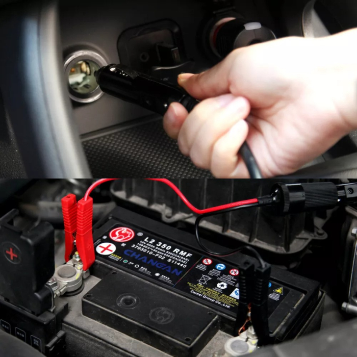 Cric auto electric tip foarfeca 12V cu trusa completa – 3 tone, portabil, cu telecomanda, cleme pentru baterie, cablu lung, manusi si cutie de transport, ideal pentru schimbarea rotilor si reparatii a [11]