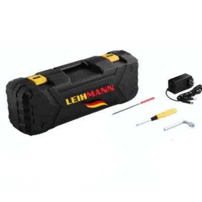 Drujba electrica LEIHMANN, 12 inch (30 cm), 2 acumulatori 48V, 3 lanturi, galben/negru [2]