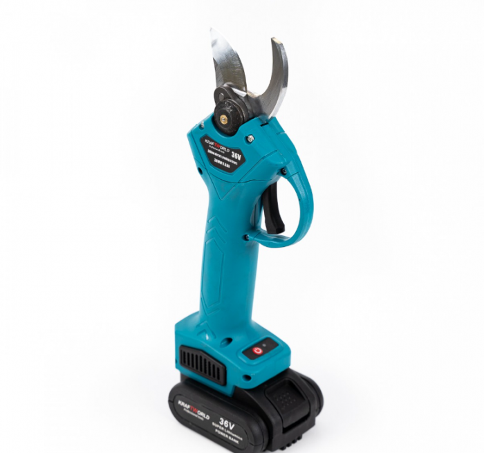 Foarfeca electrica portabila pentru Gradinarit 7STAR ®, 2 Acumulatori 36V, 500W, Lama din otel Carbon, baterie 8000mAh, 1 incarcator, design modern, accesorii incluse si valiza de transport, autonomie [3]