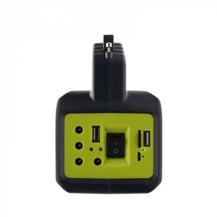 Kit Solar Portabil GDLite GD-2000A, Panou solar, USB, Bluetooth, Radio FM, MP3, Lanterna LED, 3 Becuri Incluse, Incarcare telefonica, Alimentare 220V [5]