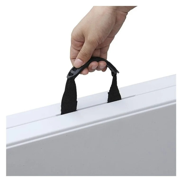 Masa pliabila, de gradina, cadru otel, 180x70x74, alba [4]