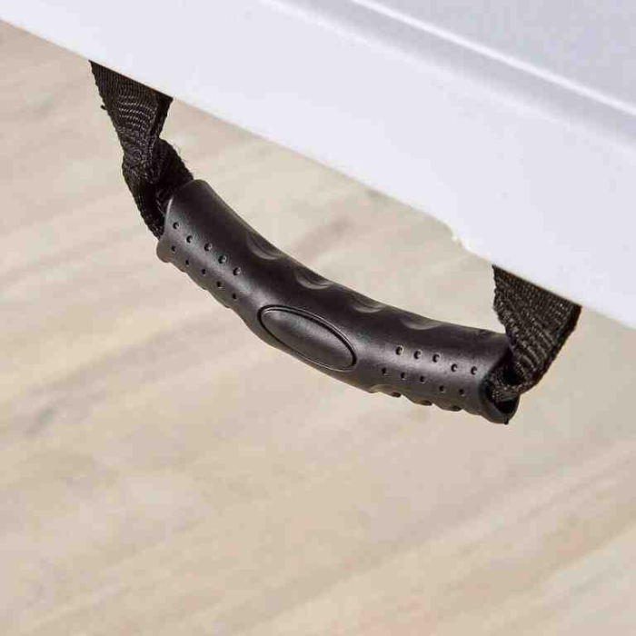 Masa pliabila, de gradina, cadru otel, 180x70x74, alba [5]