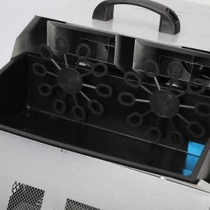 Masina de facut baloane profesionala din inox, 300W cu telecomanda wireless, 6000-8000 baloane/min, 2 palete, roti transport, Argintiu [3]