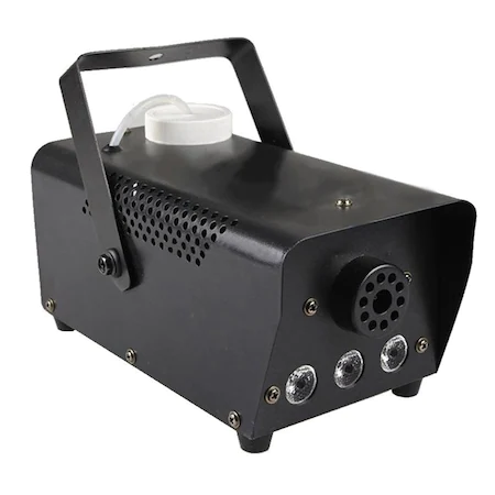 Masina de fum cu LED-uri, telecomanda, jocuri de lumini, 600W, Negru [2]