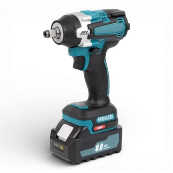 Masina de impact si insurubat 7STAR, cu 2 acumulatori, 48V, 8Ah, patrat si bit, BRUSHLESS, Albastru [4]