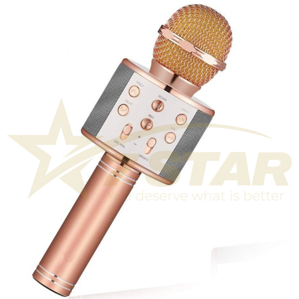 Microfon Profesional Wireless Karaoke cu Bluetooth, DIFUZOR, RADIO FM, USB TF, INREGISTRARE SUNET, ACUMULATOR [7]
