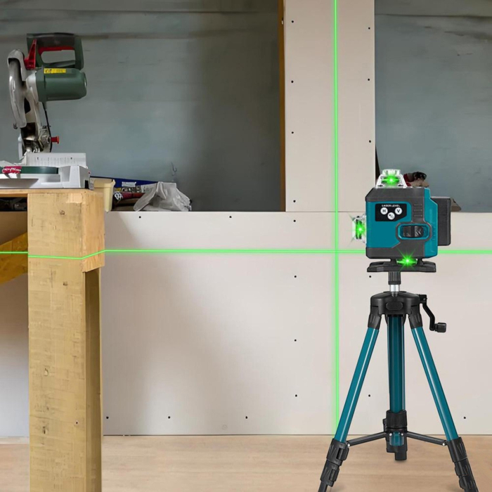 Nivela laser 4D 7STAR ®, 16 linii, auto-nivelare, alimentare USB, 2 baterii, inaltime ajustabila 1.2M [9]