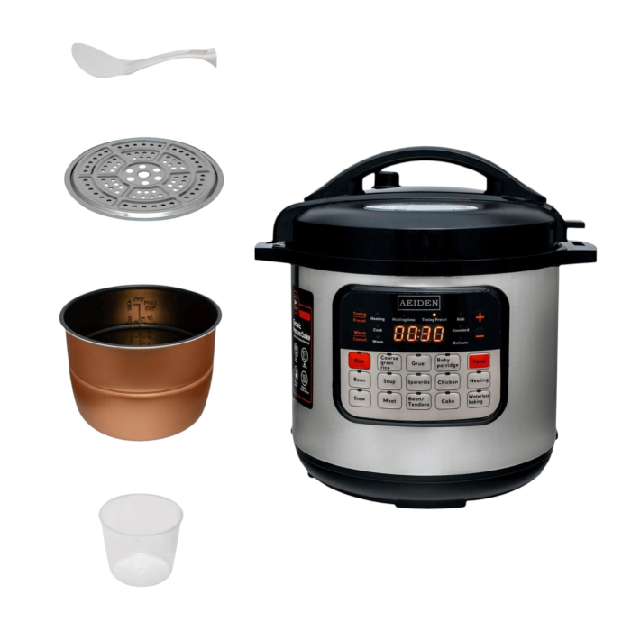 Oala Electrica Sub Presiune 2500W, Capacitate 8L,  9 Programe, Otel Inoxidabil, Vas Antiaderent [4]