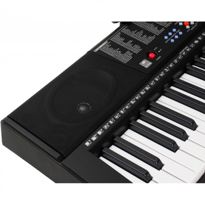 Orga electronica 61 clape, 255 ritmuri, 255 timbre, 50 melodii demonstrative, 5 octave, clape luminate led, functii invatare 3 lectii, functii inregistrare si redare, usb, mp3, afisaj lcd, suport part [9]