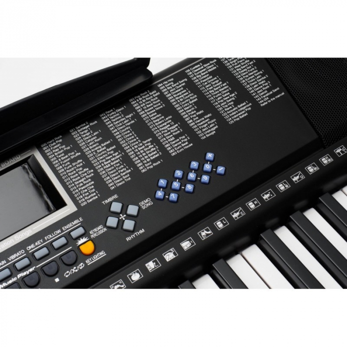 Orga electronica 61 clape, 255 ritmuri, 255 timbre, 50 melodii demonstrative, 5 octave, clape luminate led, functii invatare 3 lectii, functii inregistrare si redare, usb, mp3, afisaj lcd, suport part [7]