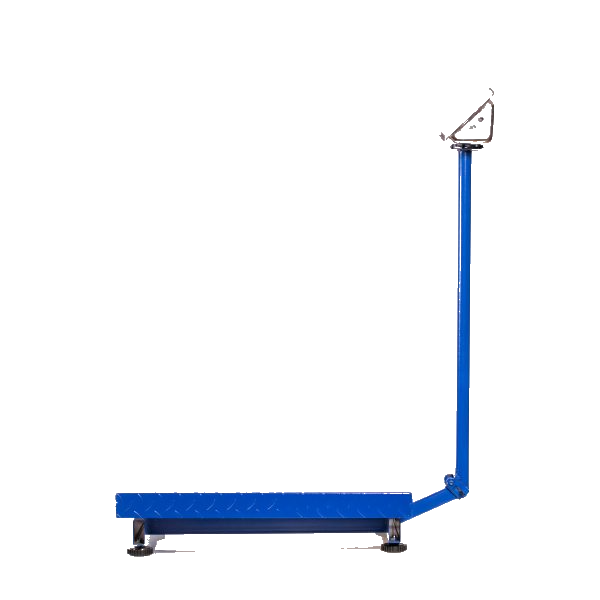 Cantar Electronic 500kg cu acumulator si platforma metalica din tabla striata, brat rabatabil [5]