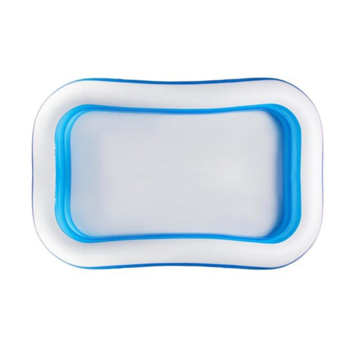 Pachet 2 Piscine Gonflabile Familiale din PVC rezistent, 200x140x40 cm, 2 inele, pentru curte si gradina [5]