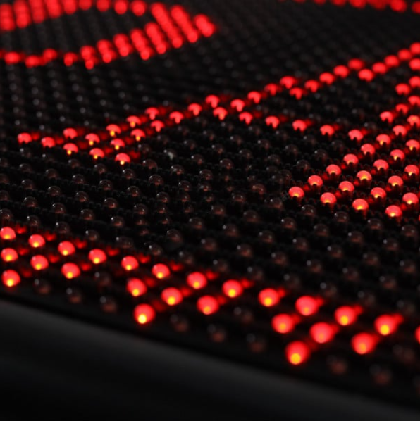 Panou luminos tip reclama de exterior/interior, 167 x 40 cm, display LED, text personalizat, conex. Wi-Fi, Rosu [2]