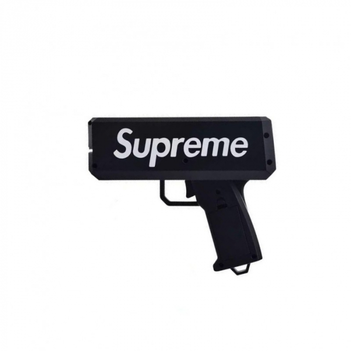 Pistol SUPREME de aruncat bani sau pliante, pentru petreceri si aniversari, 100 de bancnote incluse, negru [2]