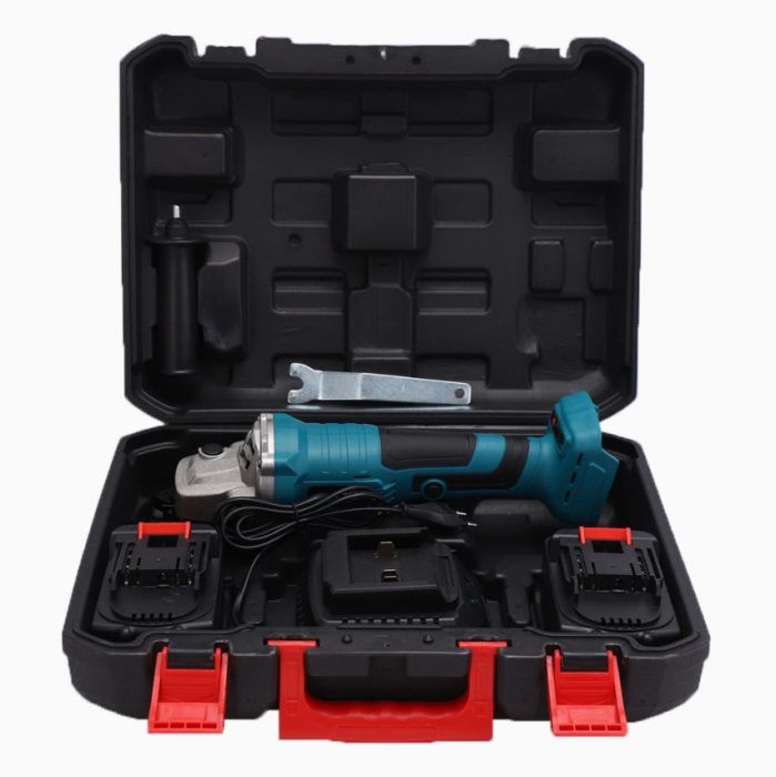 Polizor unghiular (Flex) 7STAR ® cu 2 acumulatori 48 V, 8 Ah, 9000 Rpm, 125 mm, statie incarcare, valiza inclusa si accesorii, Albastru [10]