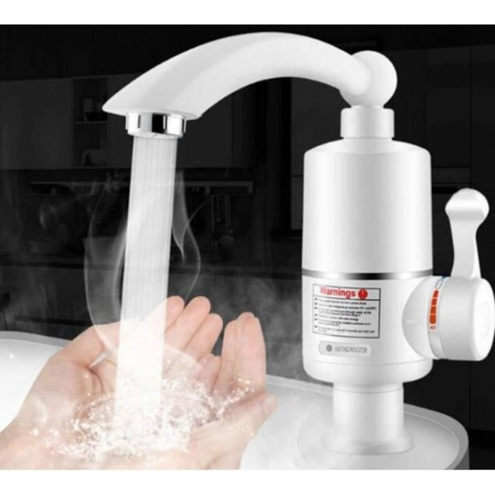 Robinet electric cu incalzire instantanee, 3000W, afisaj LED pentru temperatura, rotativ, rotire la 360°, potrivit pentru bucatarii, bai, durata de incalzire a apei 3 - 5 sec [4]
