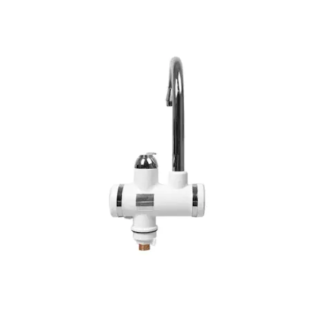 Robinet electric cu incalzire instantanee a apei, putere 3KW, afisaj LCD al temperaturii, cu montare pe chiuveta, debit 1.5L/min, Alb [5]