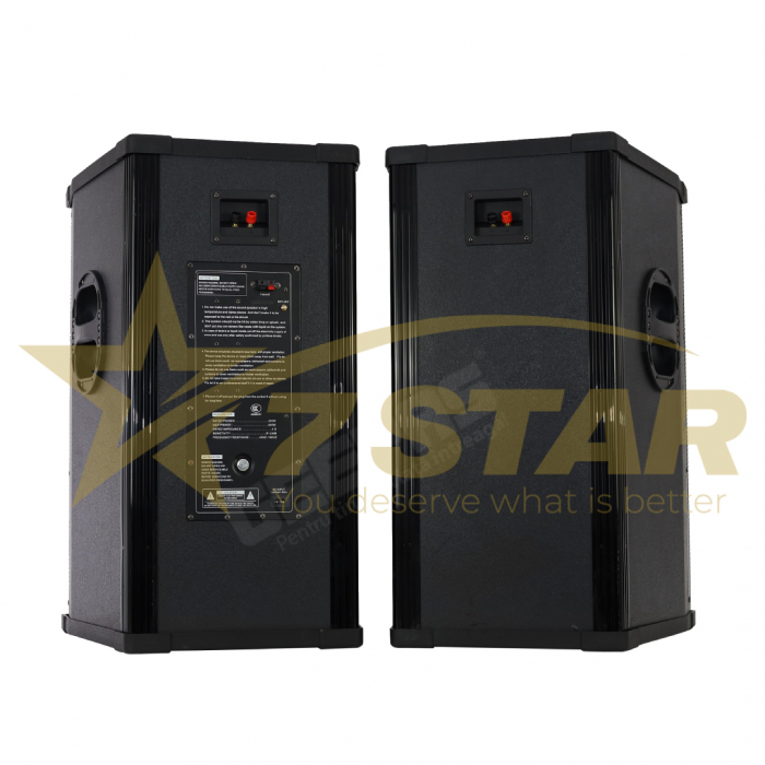 Set Boxe Active Profesionale 7S-2005 900W, Subwoofer 15 INCH, Bluetooth, USB, RadioFM, Statie INCORPORATA, CADOU 2 Microfoane Wireless Profesionale [3]