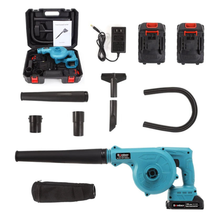 Suflanta frunze profesionala 7STAR ® 880W, 18000RPM, 2 acumulatori 48V, autonomie 4 ore, 2 in 1, pentru praf, masina, fara fir [5]
