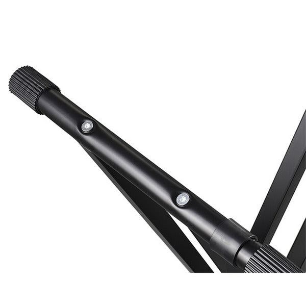 Suport Orga Dublu X Reglabil, 5 Trepte, 65–100cm, Antialunecare, Negru, Sarcina Maxima 60kg [3]