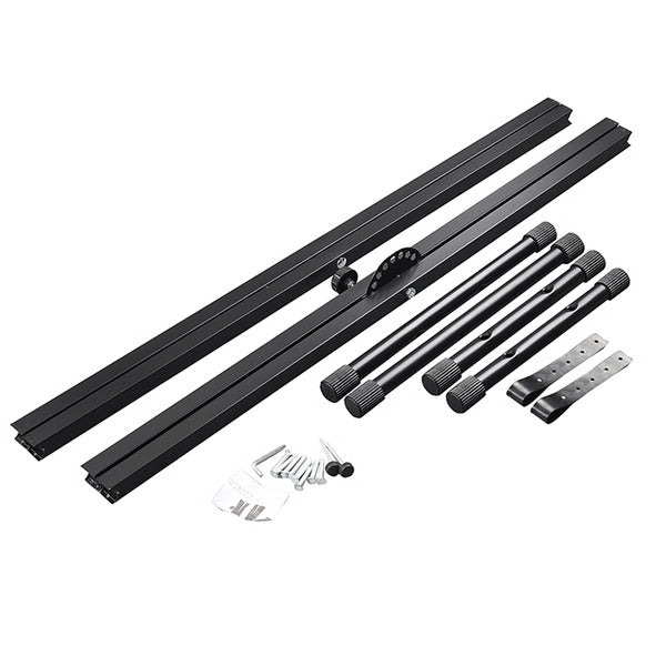 Suport Orga Dublu X Reglabil, 5 Trepte, 65–100cm, Antialunecare, Negru, Sarcina Maxima 60kg [2]