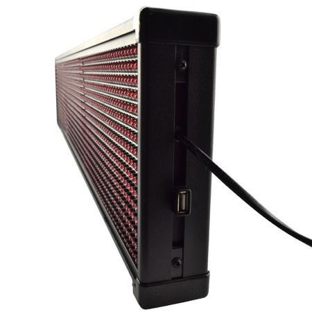 Reclama luminoasa pentru exterior, 100 x 40 cm, LED, mesaj dublu, Rosu [2]