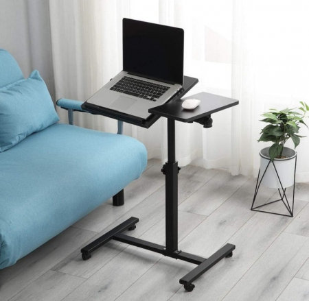 Casa, Gradina & Bricolaj - Masa reglabila pentru laptop, tip birou, cu roti