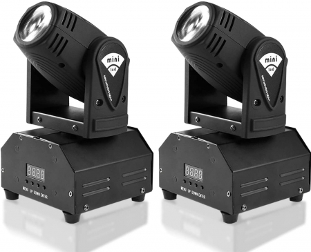 Petrecere & Discoteca - MINI MOVING HEAD DUBLU FATA, 4x15W RGBW LED Beam, Wash Light 16-22 Channels DMX512 Control Lighting Effect