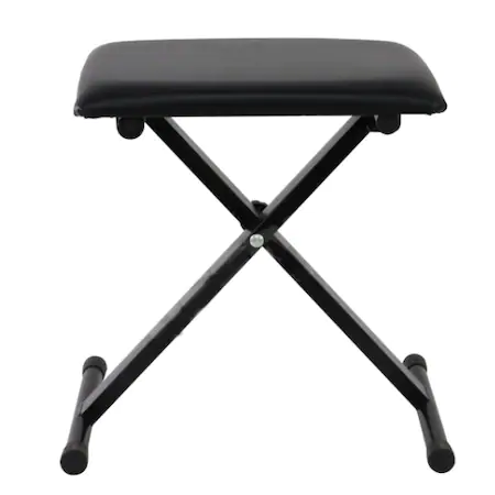 Orgi electronice - Scaun pentru Orga cu Inaltime Reglabila, Confort Sporit, Design Stabil, 52 / 55 / 57 cm, Pliabil, Usor de Depozitat, Protectie Podea, Negru