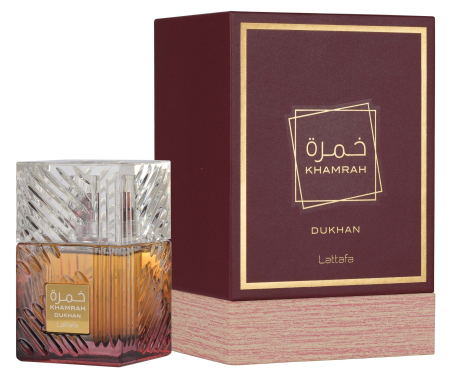 Parfumuri - Apa de parfum Lattafa Khamrah Dukhan, Unisex, 100 ml