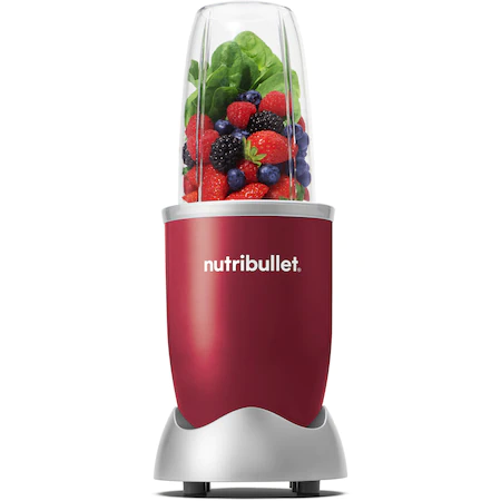 Blender Nutribullet® Original, 600 W, 1 viteza, cupa 0.5l, cupa inalta 0.7l, Rosu [4]