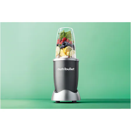 Blender Nutribullet® Original, 600W, 1 viteza, cupa 0.5l, cupa inalta 0.7l, Argintiu [4]