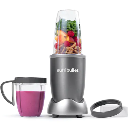 Electrocasnice pentru bucatarie - Blender Nutribullet® Original, 600W, 1 viteza, cupa 0.5l, cupa inalta 0.7l, Argintiu