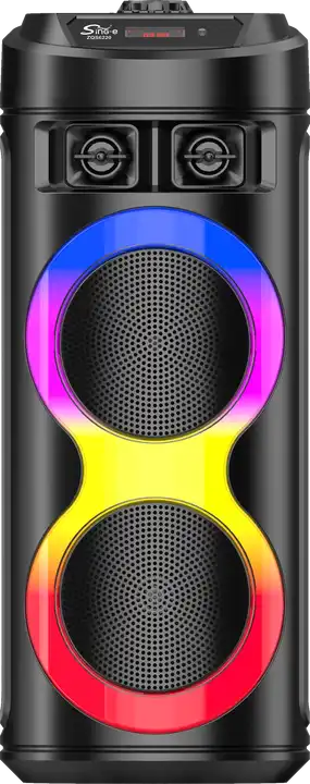 Audio - Boxa Profesionala 7STAR XL 300W, 2 Difuzoare 6.5 INCH, Autonomie Mare + Super Bass + Joc Lumini, Karaoke, Conex. Bluetooth, USB, RadioFM, Cadou Casca Bluetooth + Stick USB + Microfon