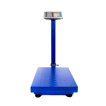 Cantar Electronic 500kg cu acumulator si platforma metalica din tabla striata, brat rabatabil [5]