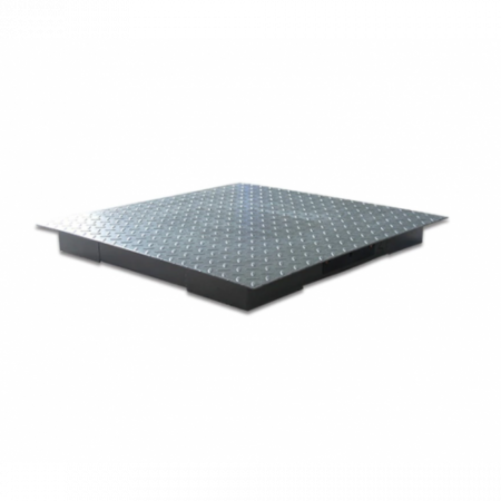 Cantar electronic platforma 3000 kg ( 3 tone ), tabla groasa striata 5mm, 100 x 100cm ( 1m x 1m ), 4 celule de cantarire, autonomie acumulator 10 ore [1]