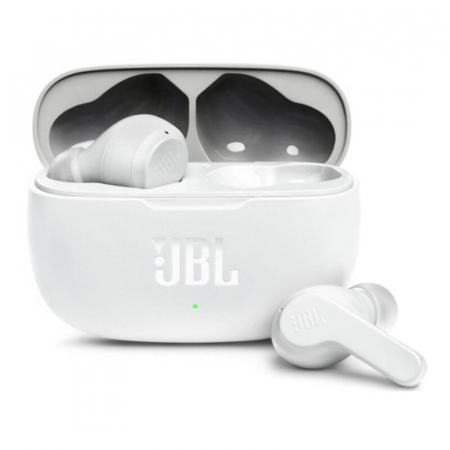 Casti, Joystick-uri/Cabluri - Casti audio in-ear JBL Wave 200TWS, True Wireless, Bluetooth, Deep Bass, IPX2, Touch Control, Alb