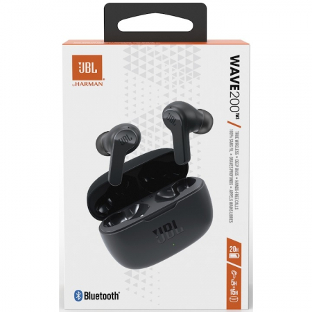 Casti audio in-ear JBL Wave 200TWS, True Wireless, Bluetooth, Deep Bass, IPX2, Touch Control, Negru [9]