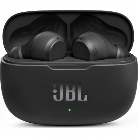 Casti audio in-ear JBL Wave 200TWS, True Wireless, Bluetooth, Deep Bass, IPX2, Touch Control, Negru [1]
