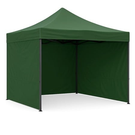 Mobila gradina & terasa - Cort Pavilion 3x3m Complet cu 3 Pereti Laterali si Acoperis, Cadru Pliabil pentru Curte, Gradina sau Evenimente, Verde