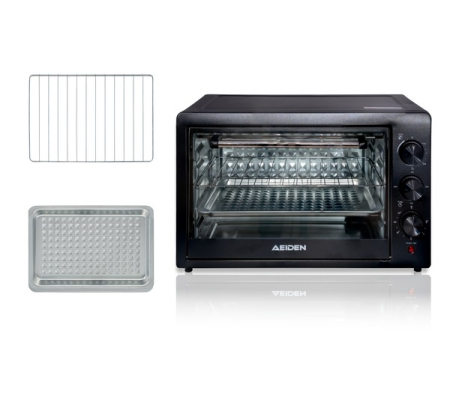 Cuptor electric de bucatarie 2600W 48L, tava de copt, gratar si functie de rotisor [1]