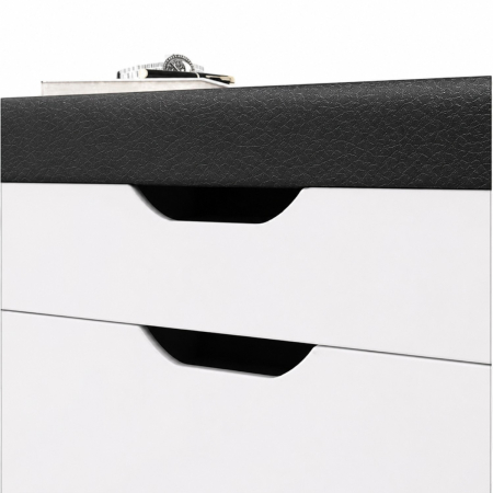 Dulap pentru pantofi tip bancheta, 6 rafturi, 100x34x50 cm, PAL melaminat, Alb [6]